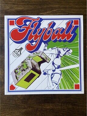 Atari Flyball Arcade Pinball FLYER Original Ad Promo 1976 Poster Not PCB